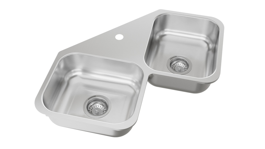 Pileta Johnson mod. X 28 esquinera.