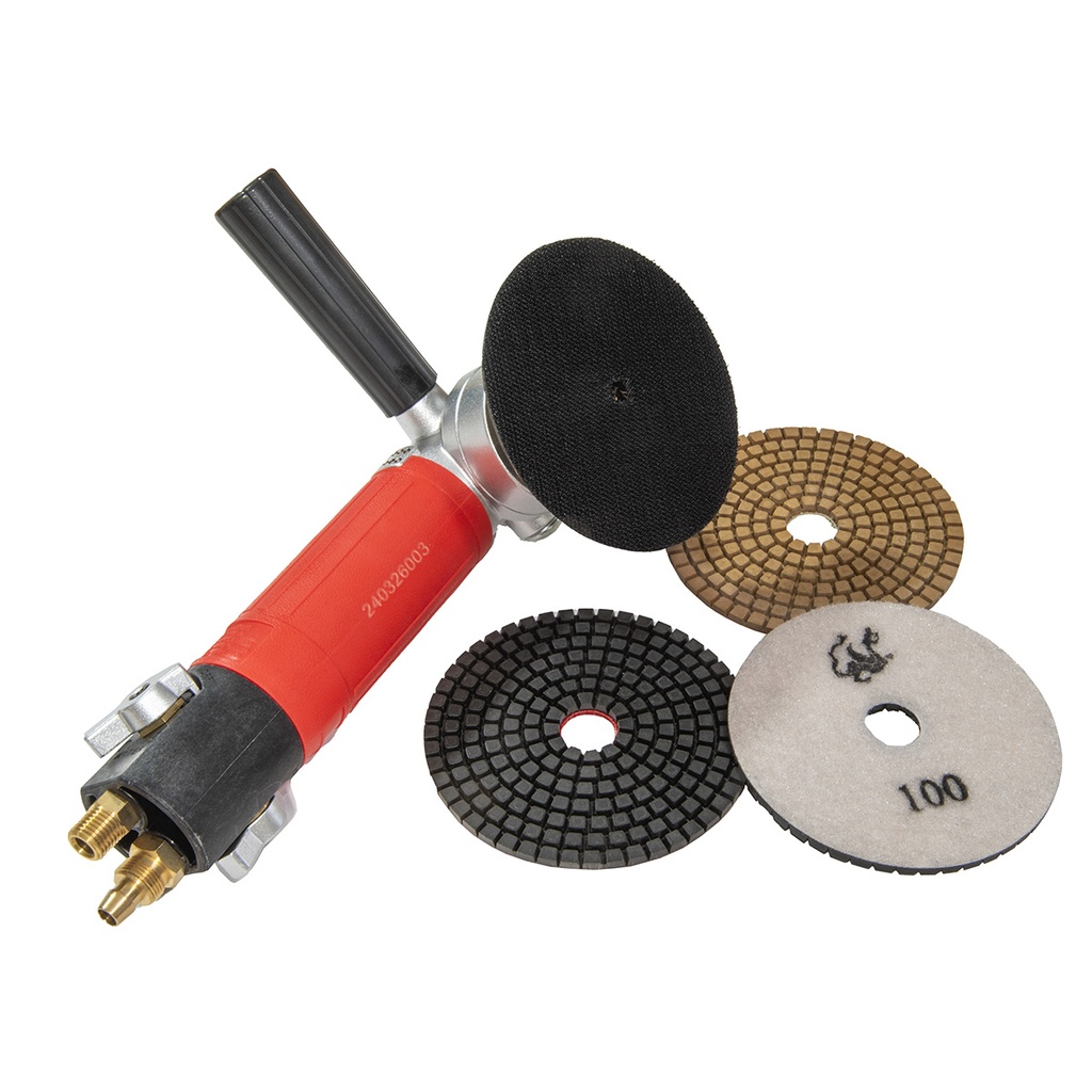 Lustradora neumatica c/paso agua 100 mm.